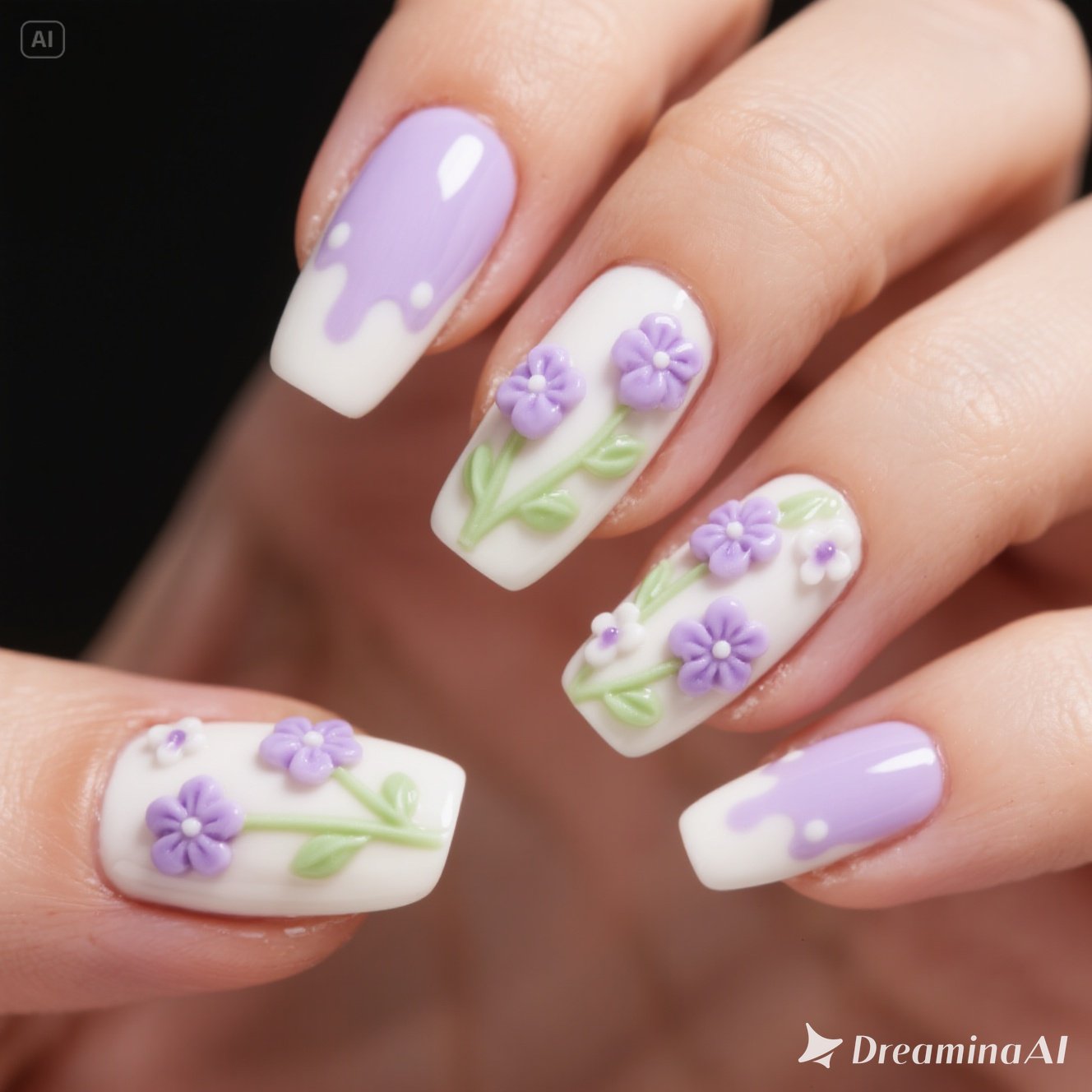 Lavender Milk Nails