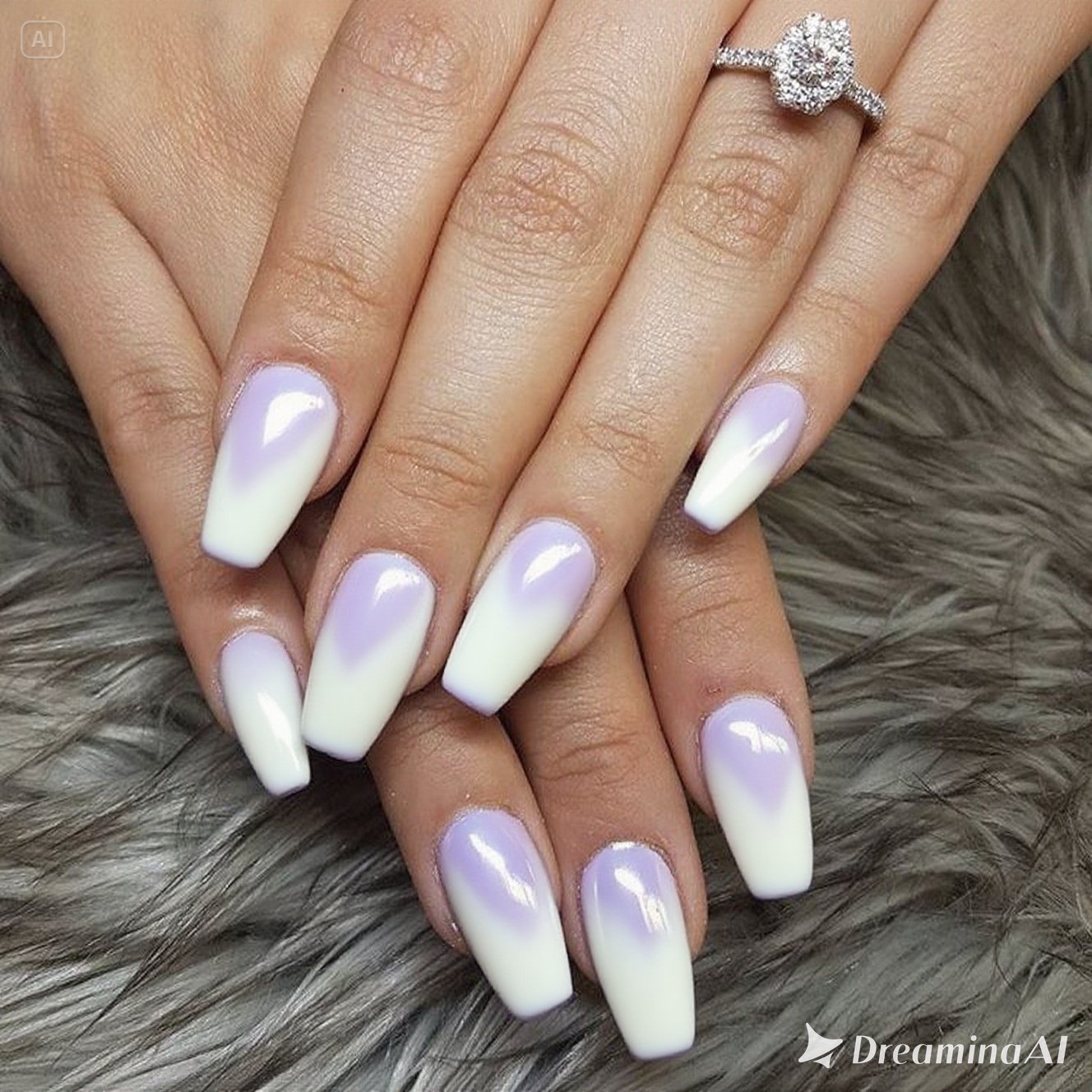 Lavender Milk Nails