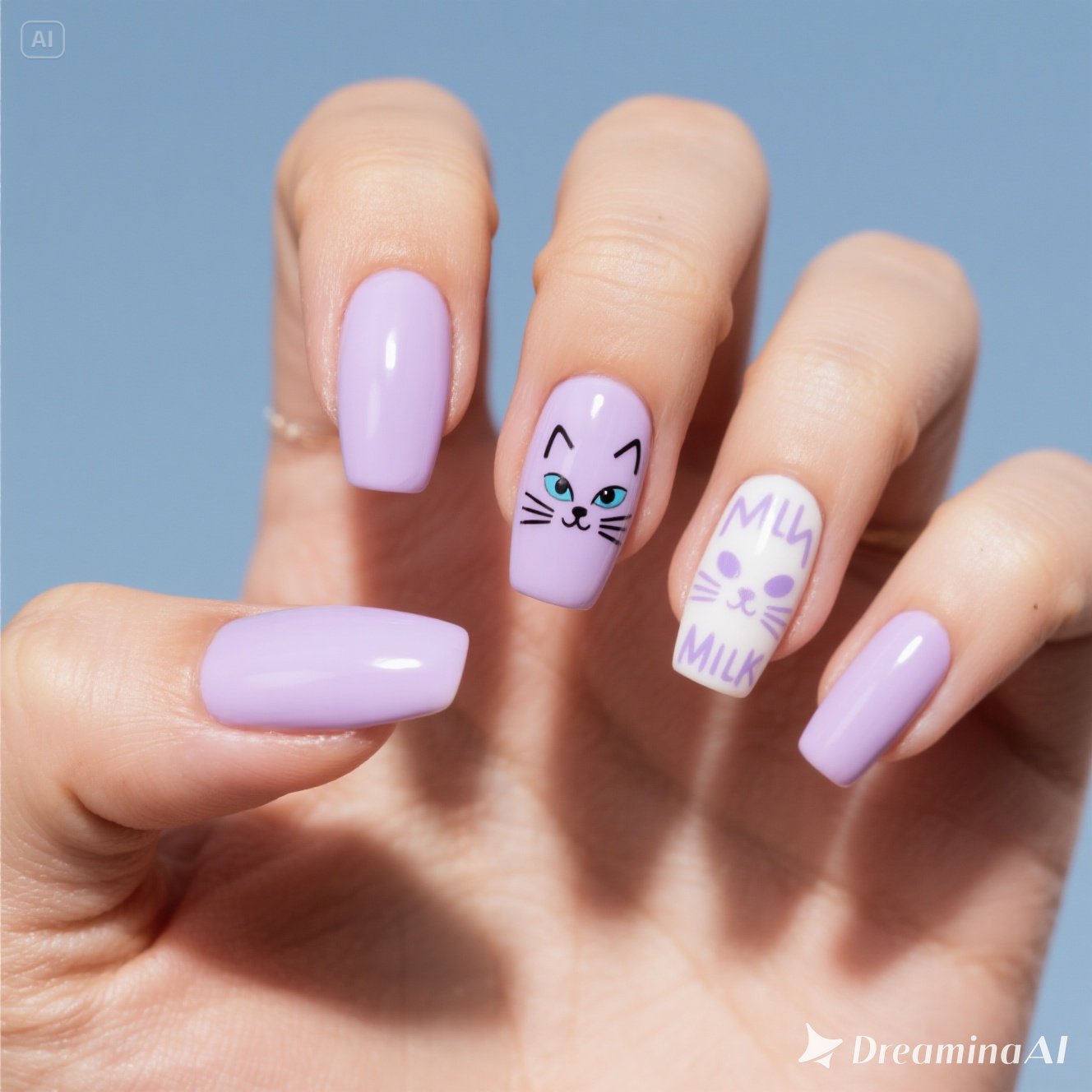 Lavender Milk Nails