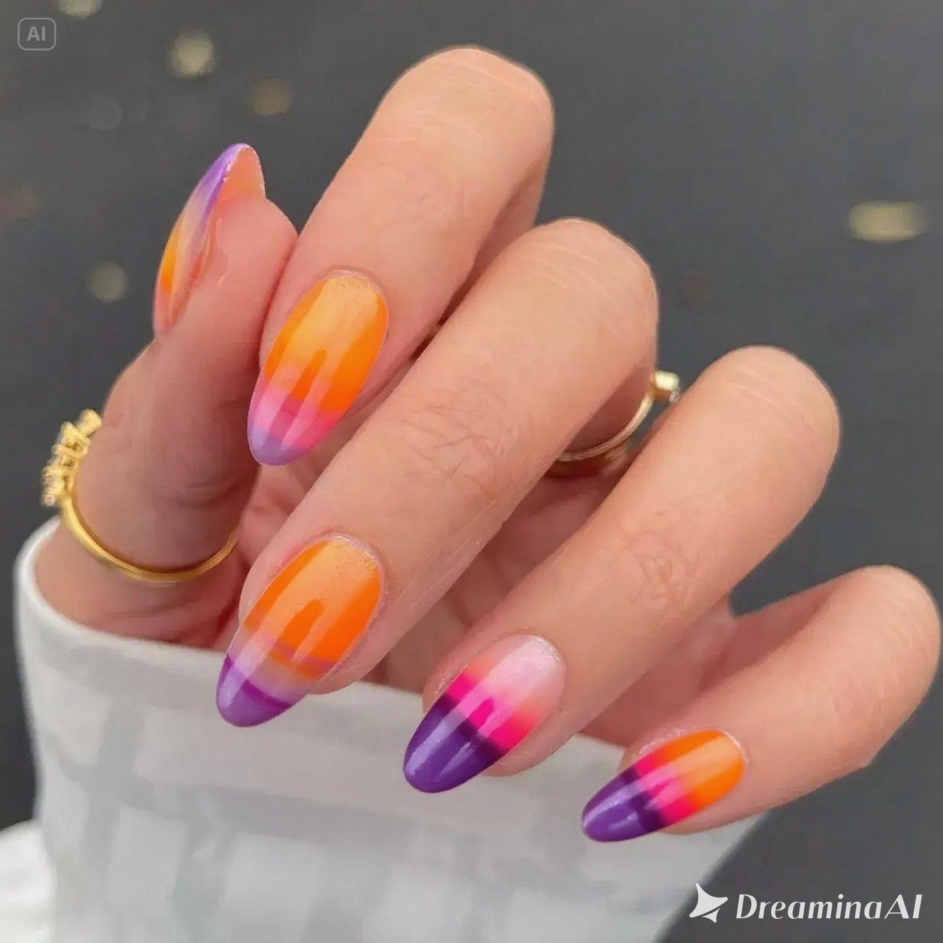 Sunset Nails