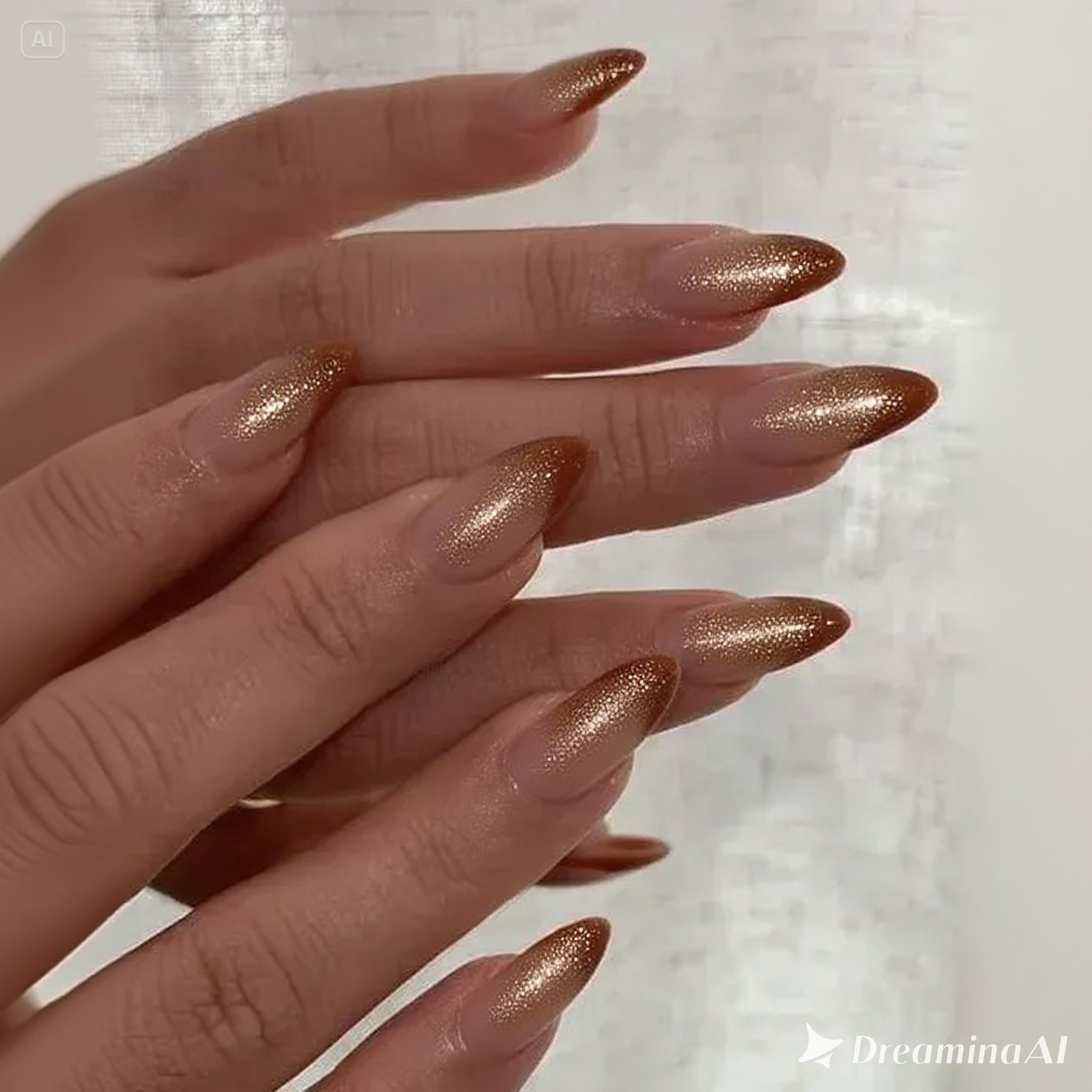 Caramel Mist Nails
