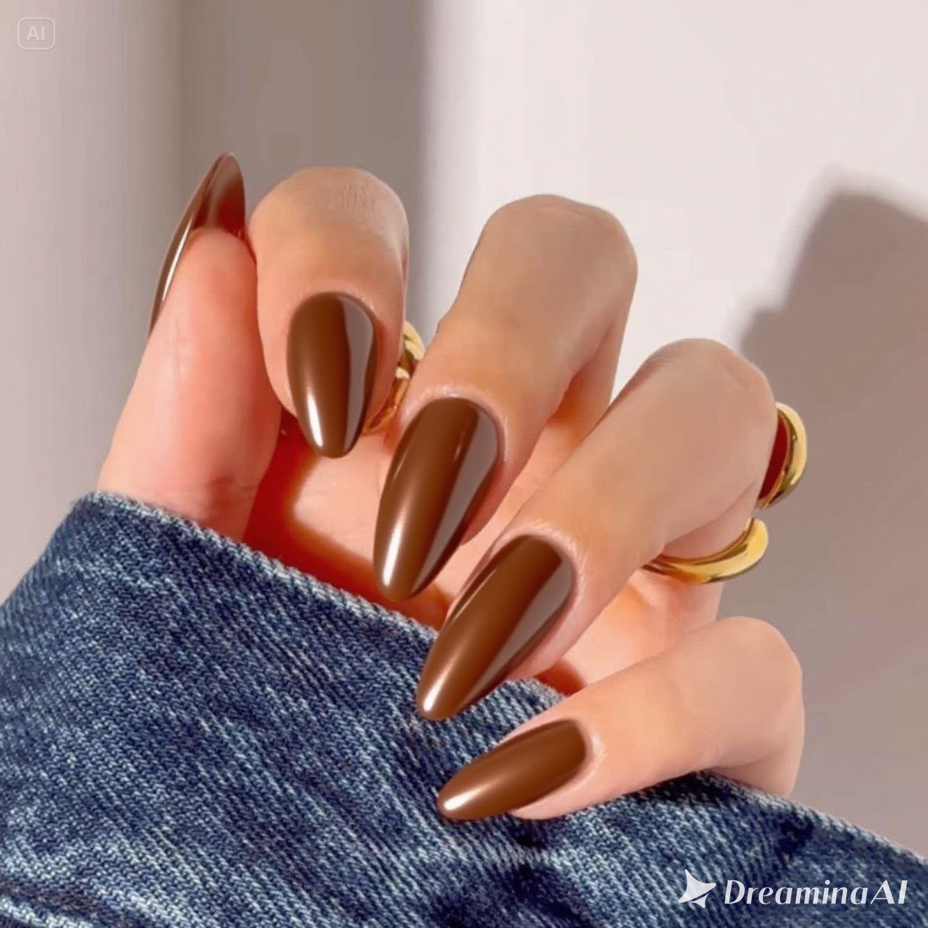 Caramel Mist Nails