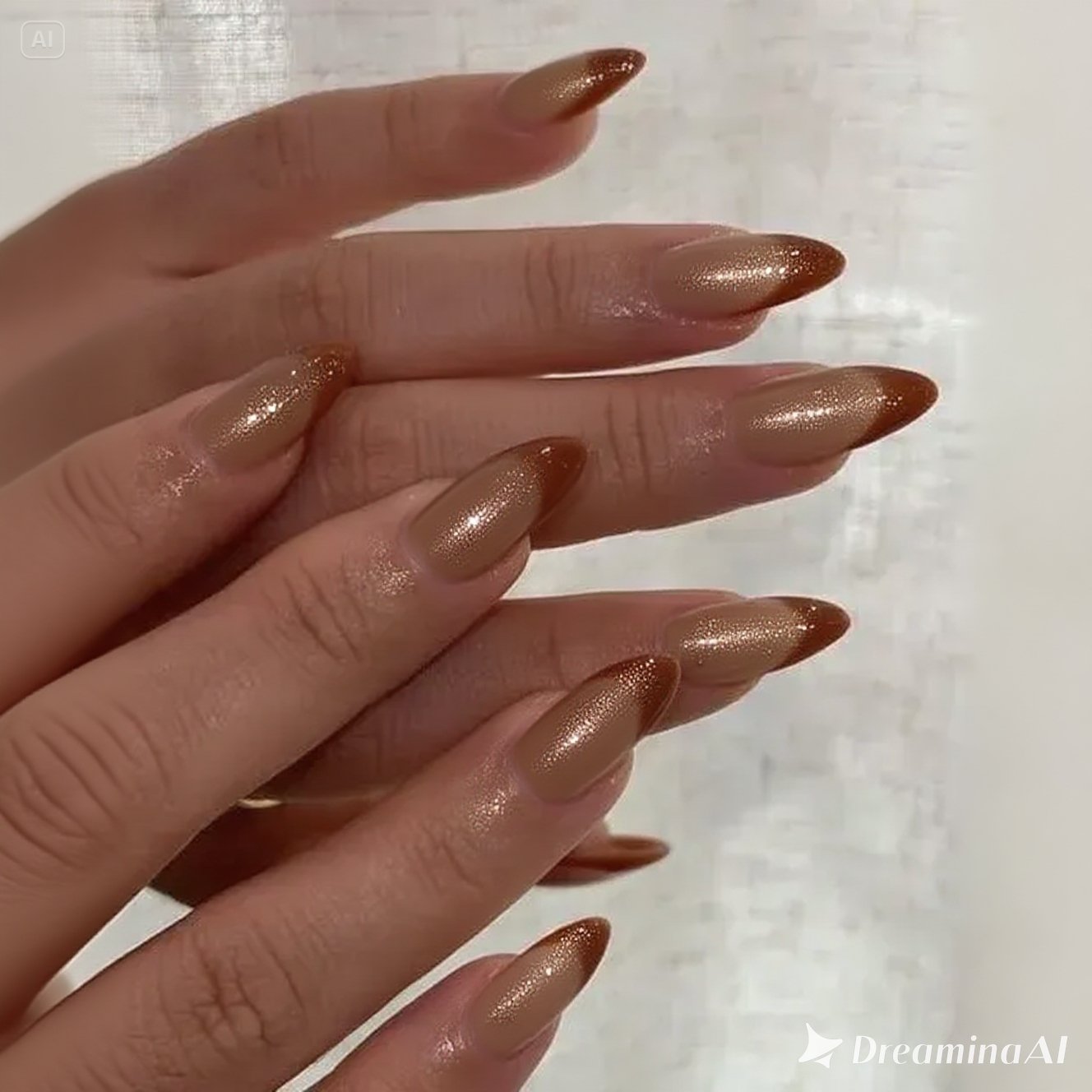Caramel Mist Nails