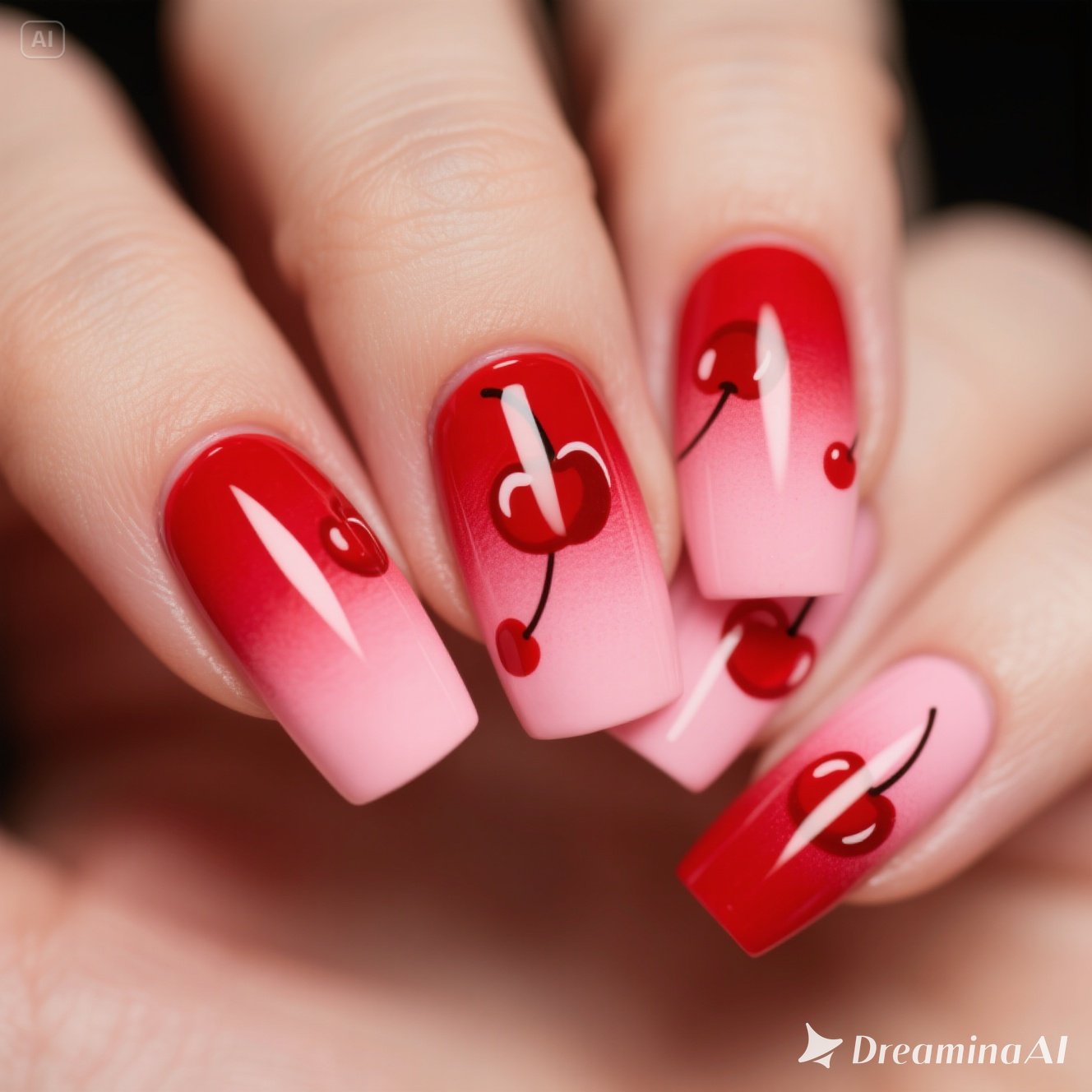 Cherry Tone Nails