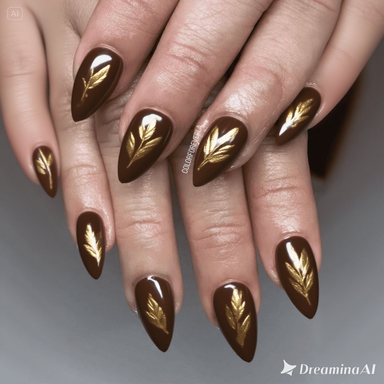 Espresso Brown Nails