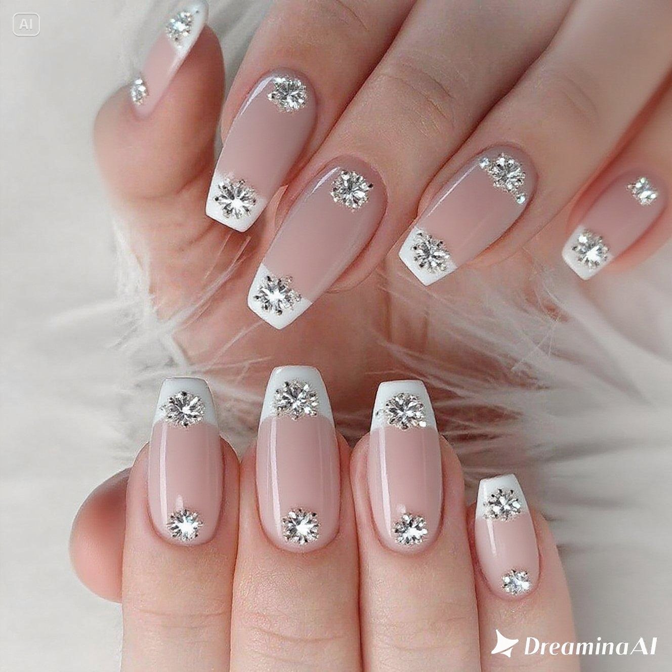 Glitter Accent Nails