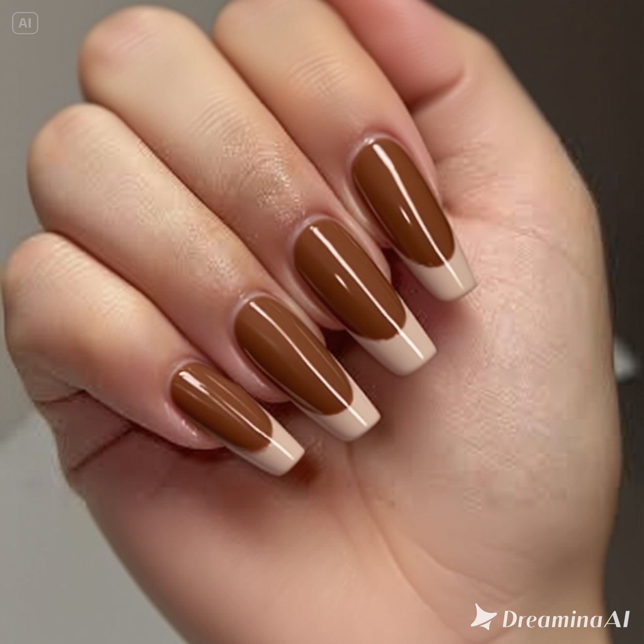 Nutmeg and Warm Brown nails 