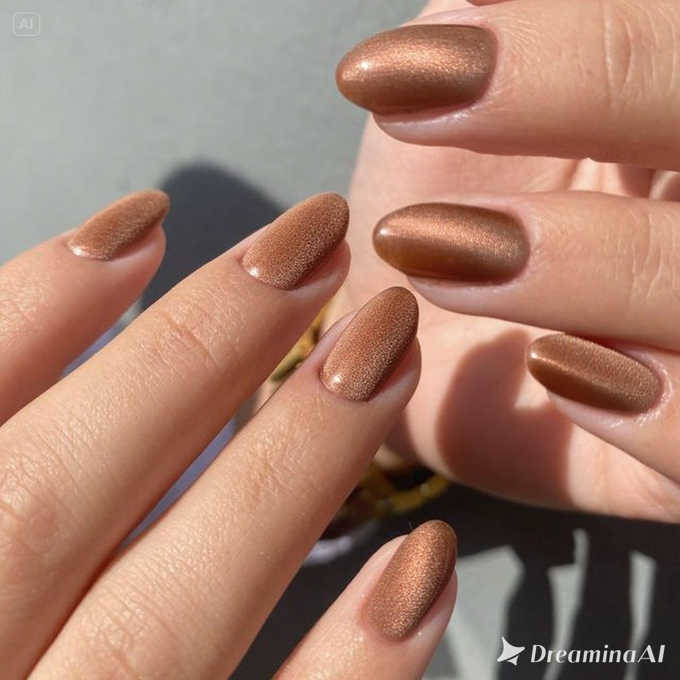 Rust Velvet Nails