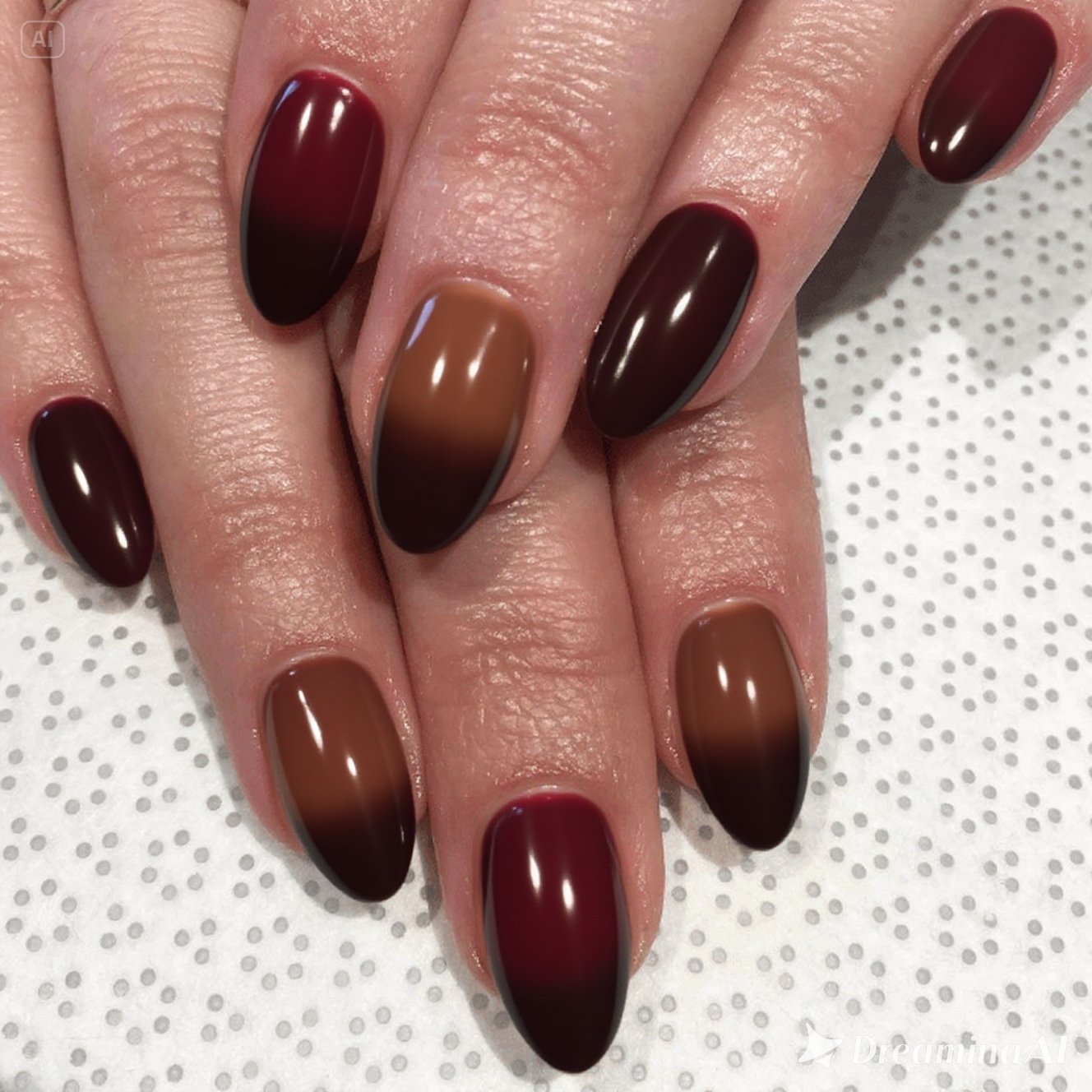 Rust Velvet Nails
