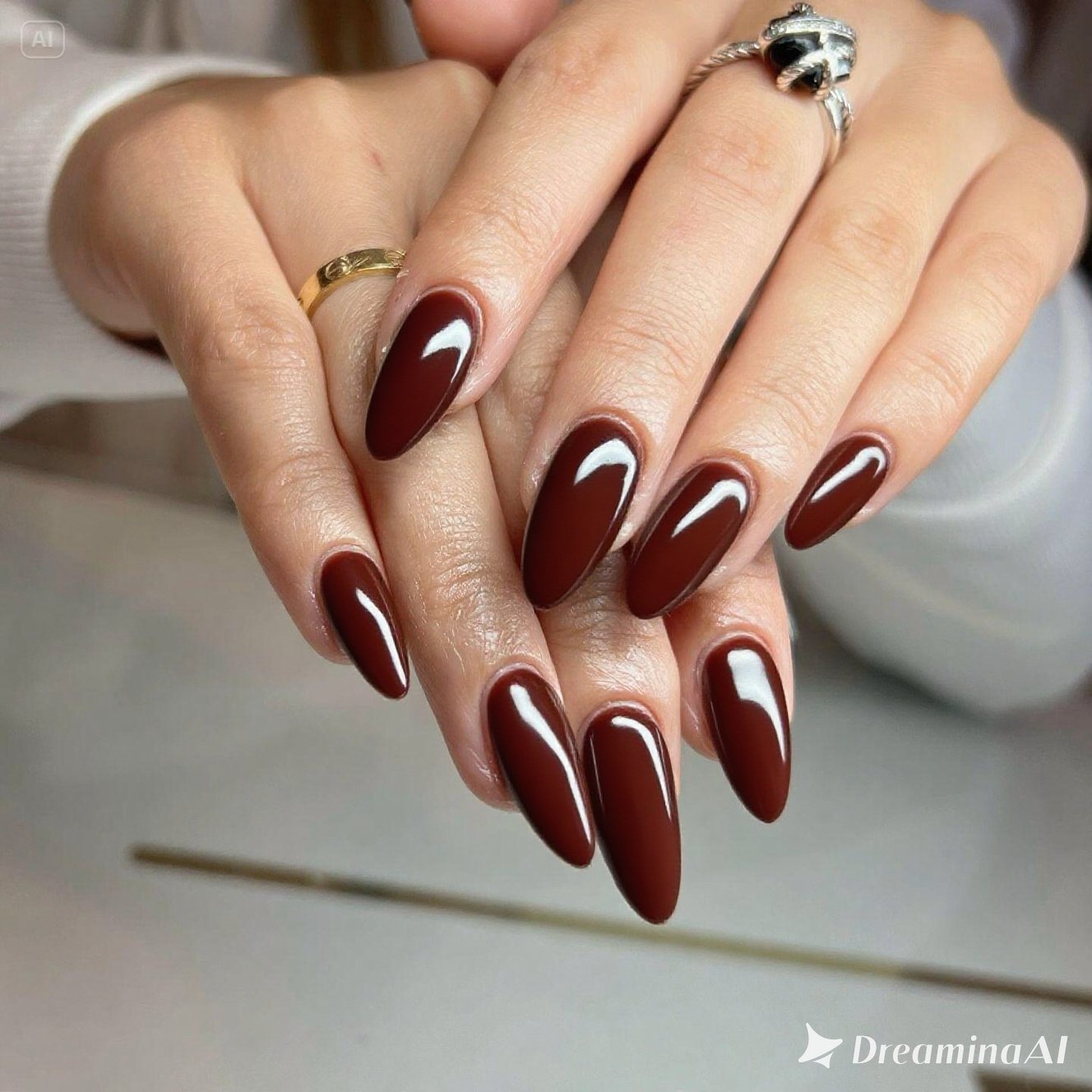 Rust Velvet Nails