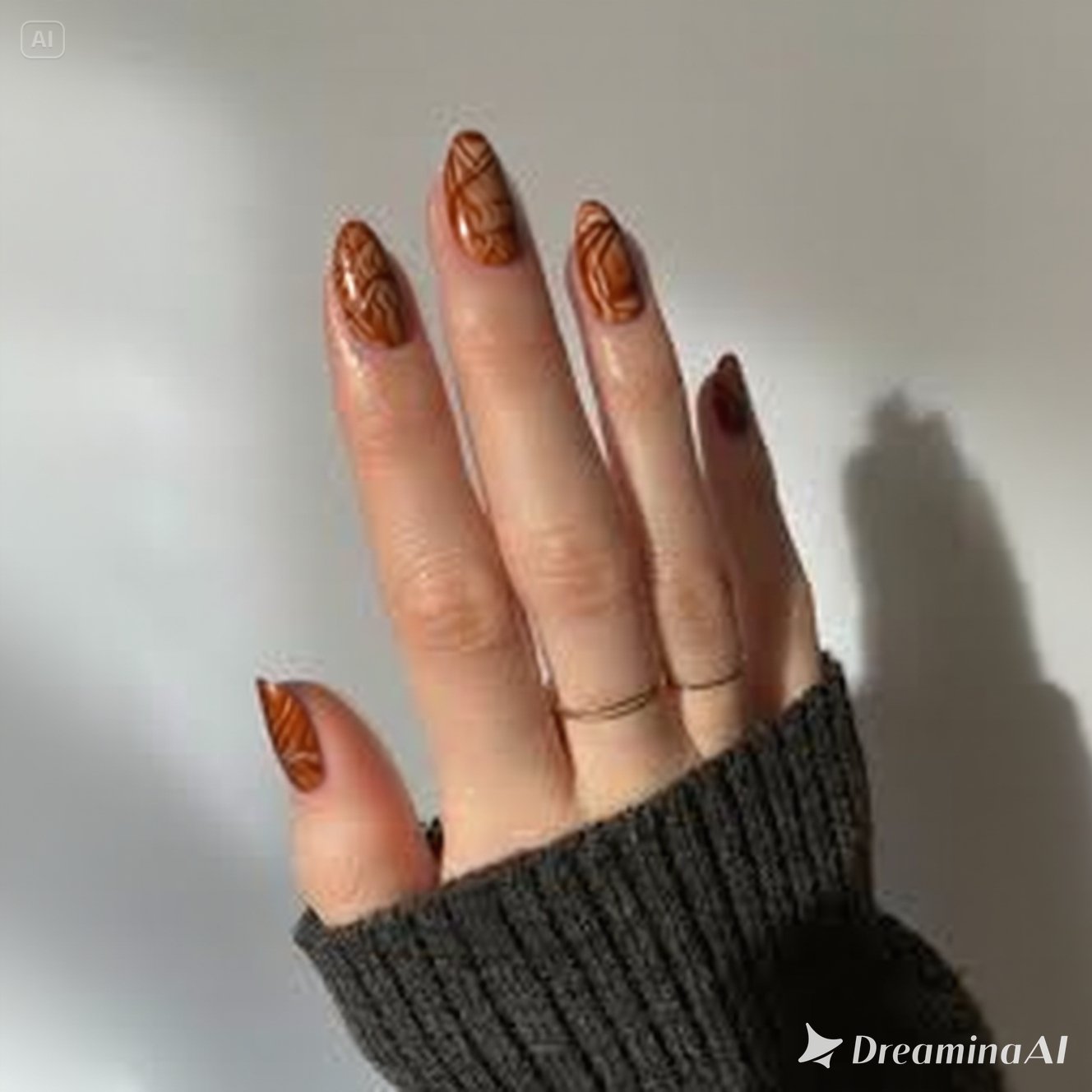 Rust Velvet Nails