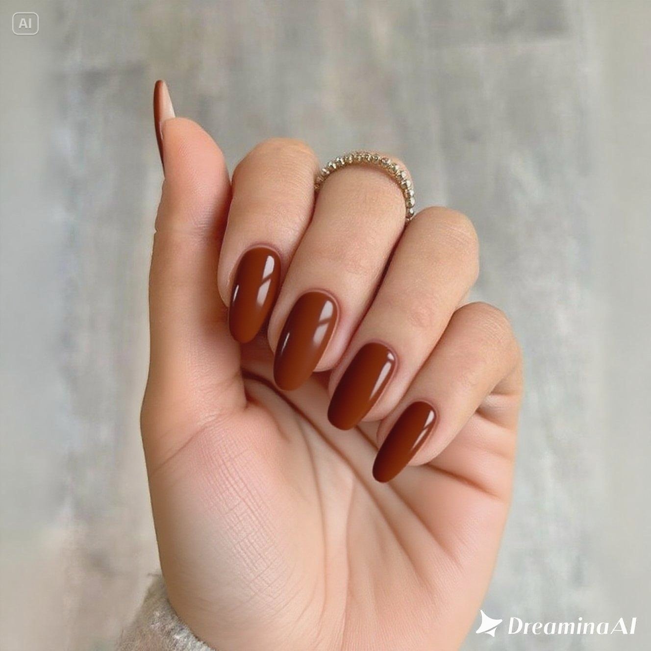 Rust Velvet Nails