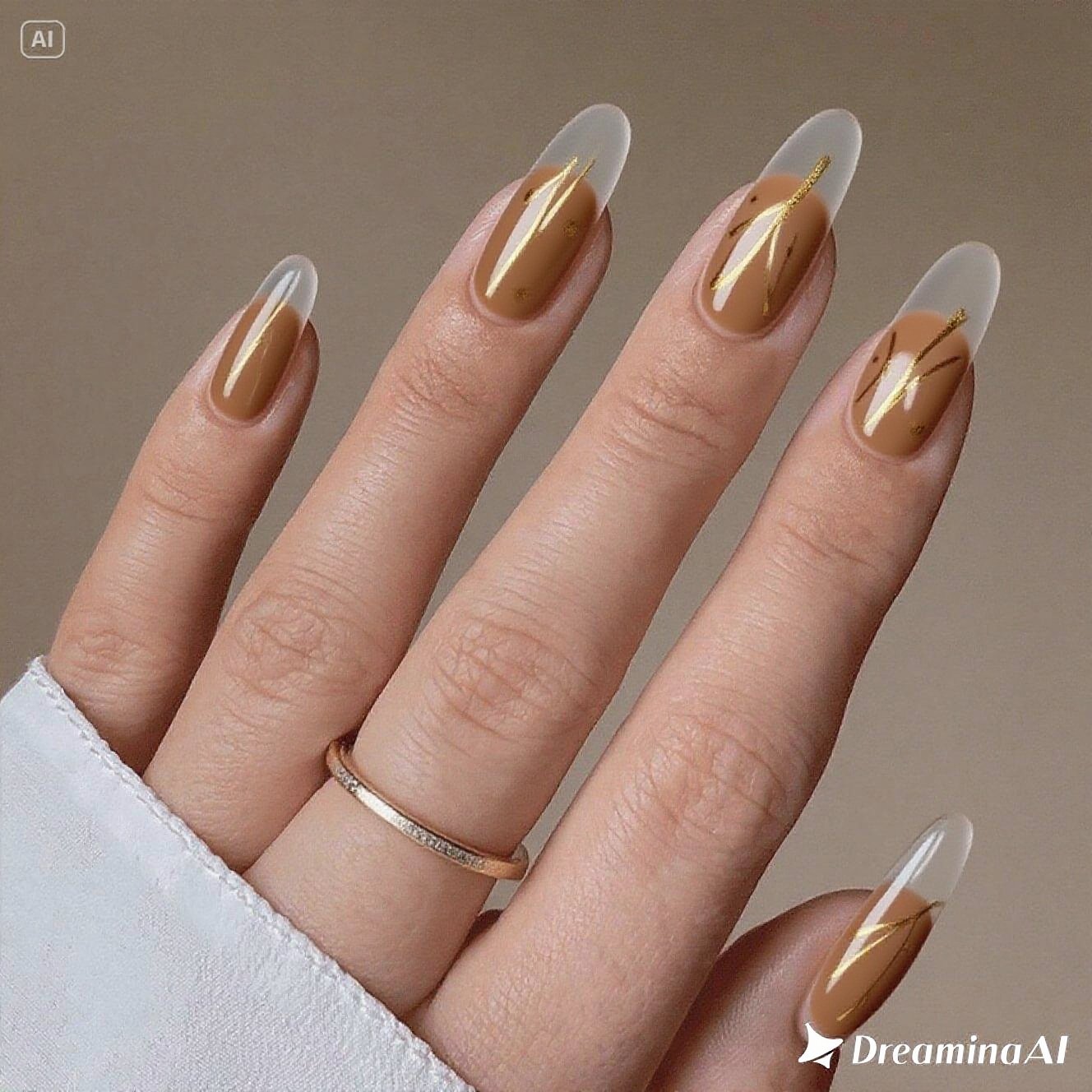Latte Glow Nails