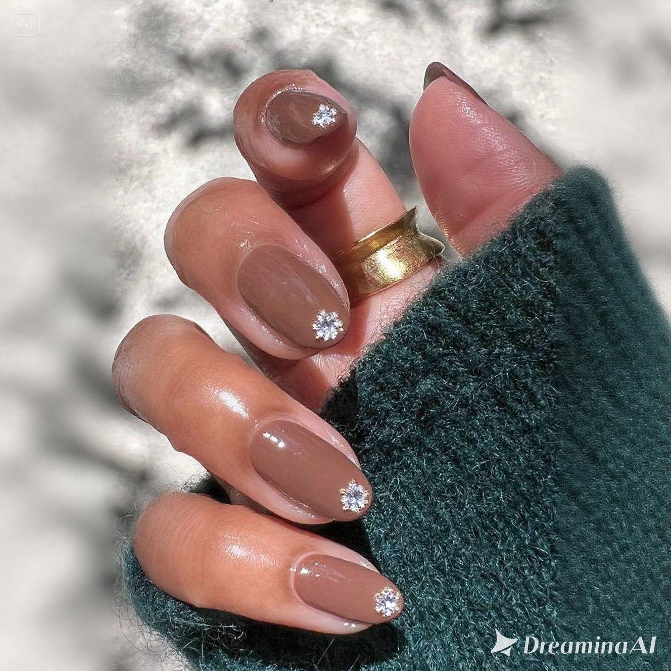 Rust Velvet Nails