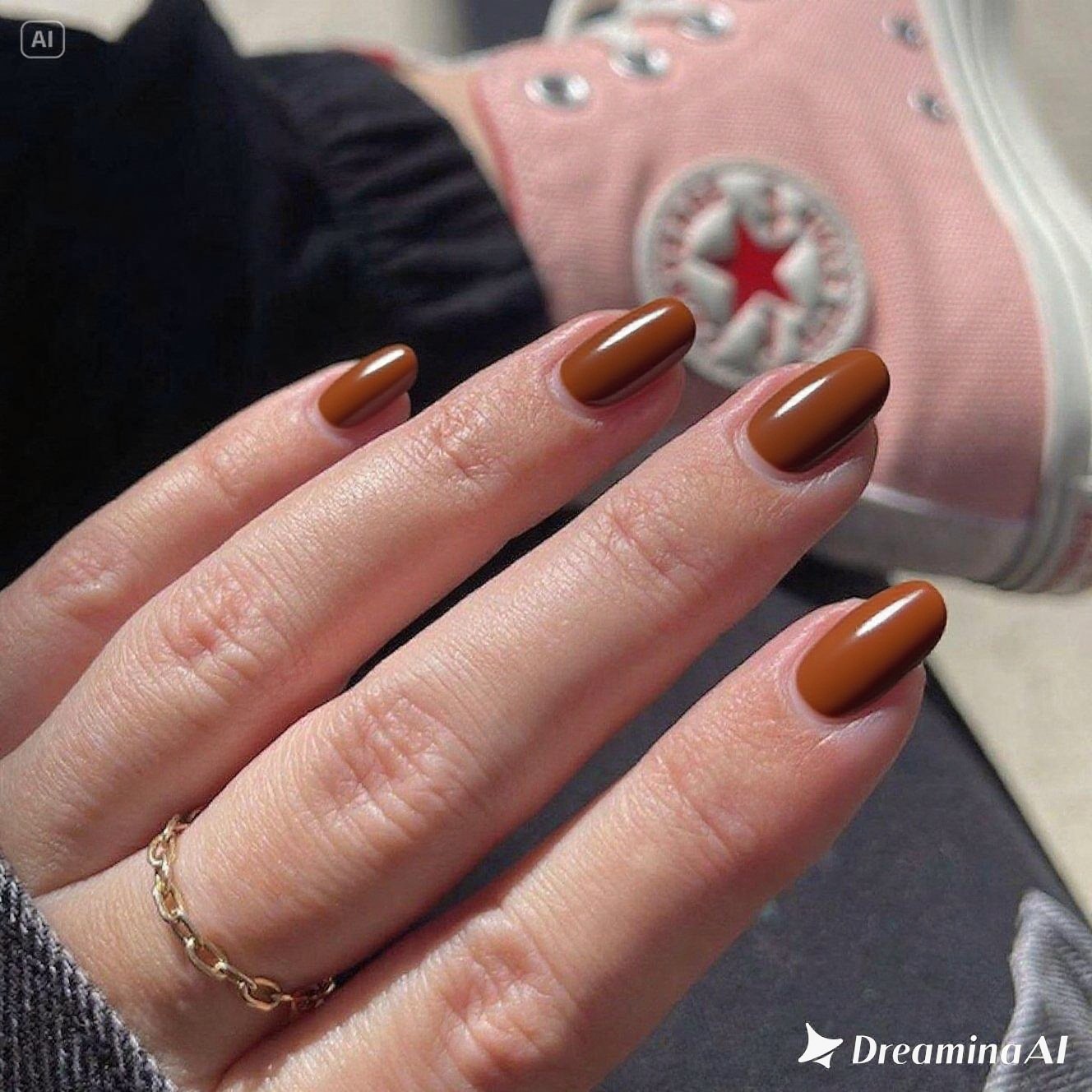 Rust Velvet Nails