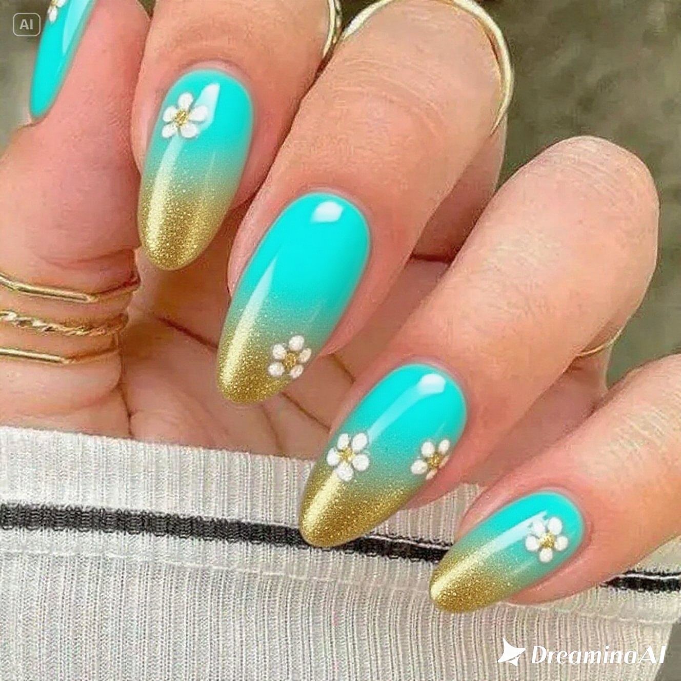 Beachy Waves Nails