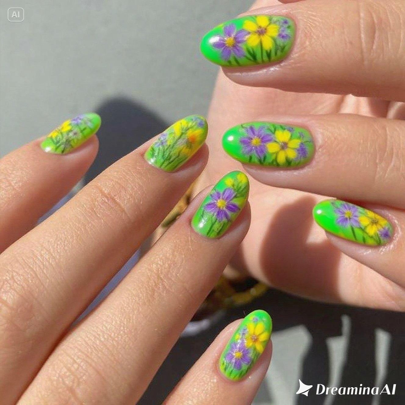 Floral & Mini Flowers Nails