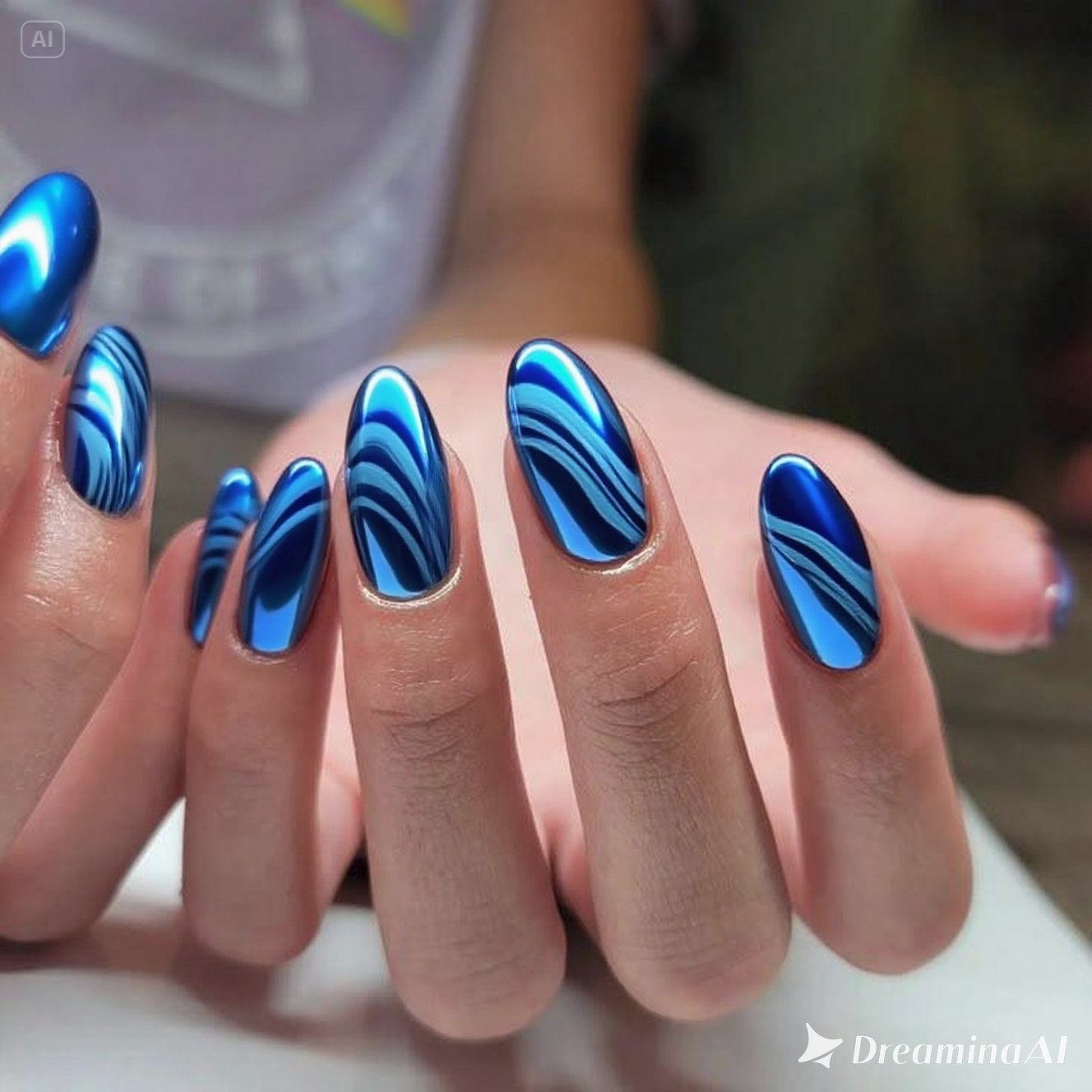 Beachy Waves Nails