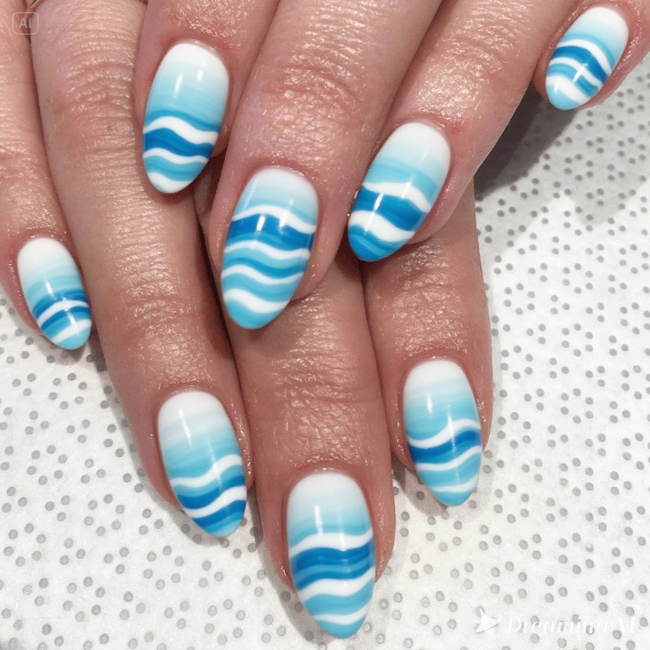 Beachy Waves Nails