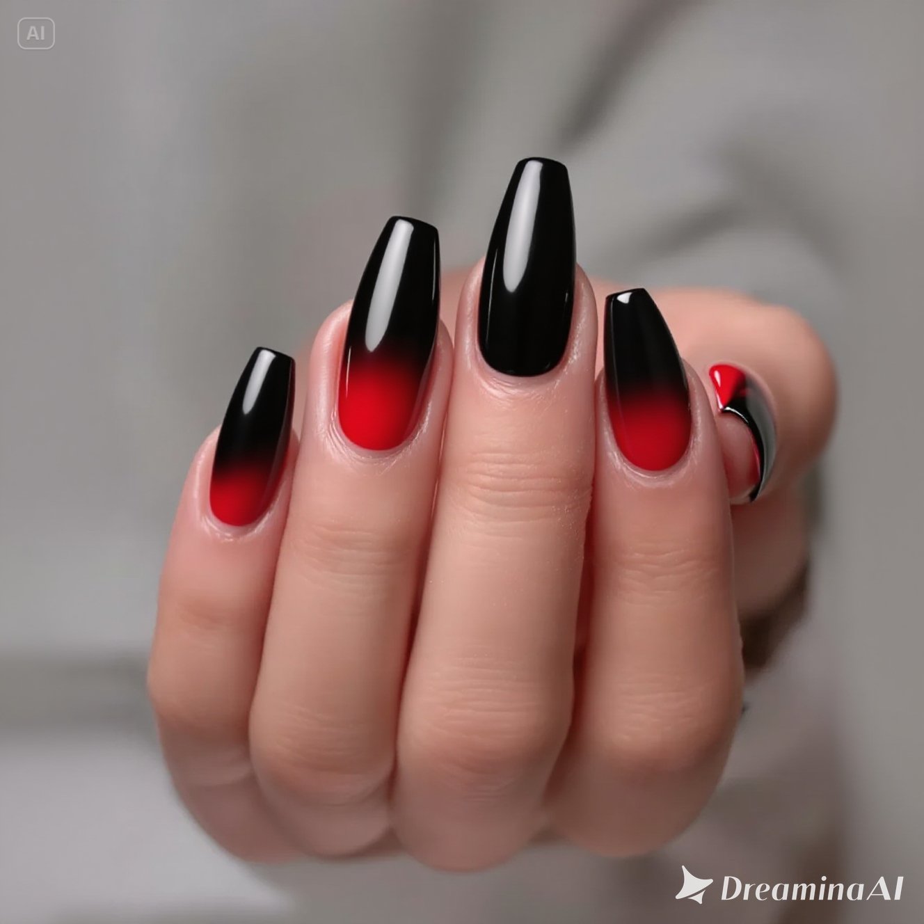 Vampy dark shades nails