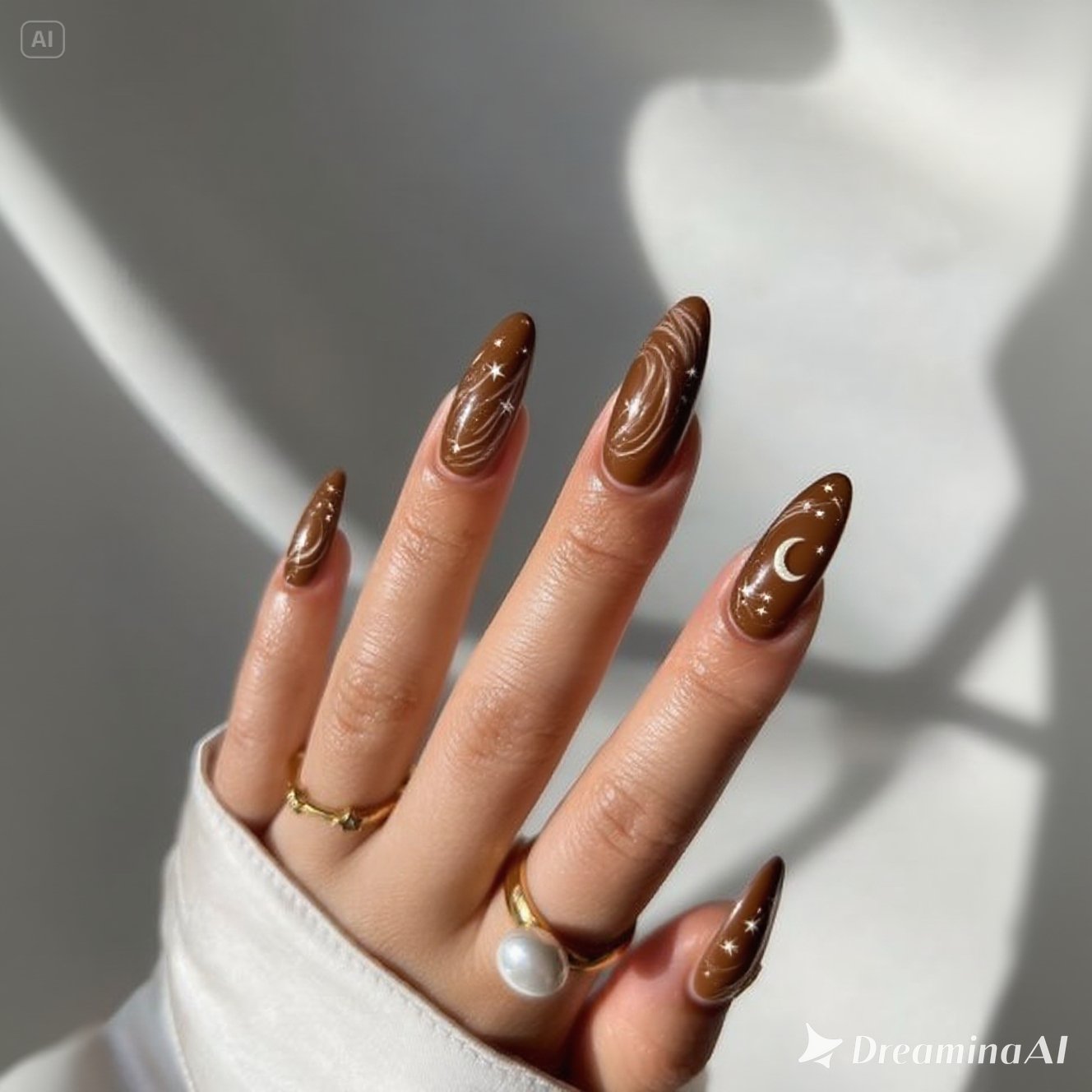 Celestial Bronze Nails