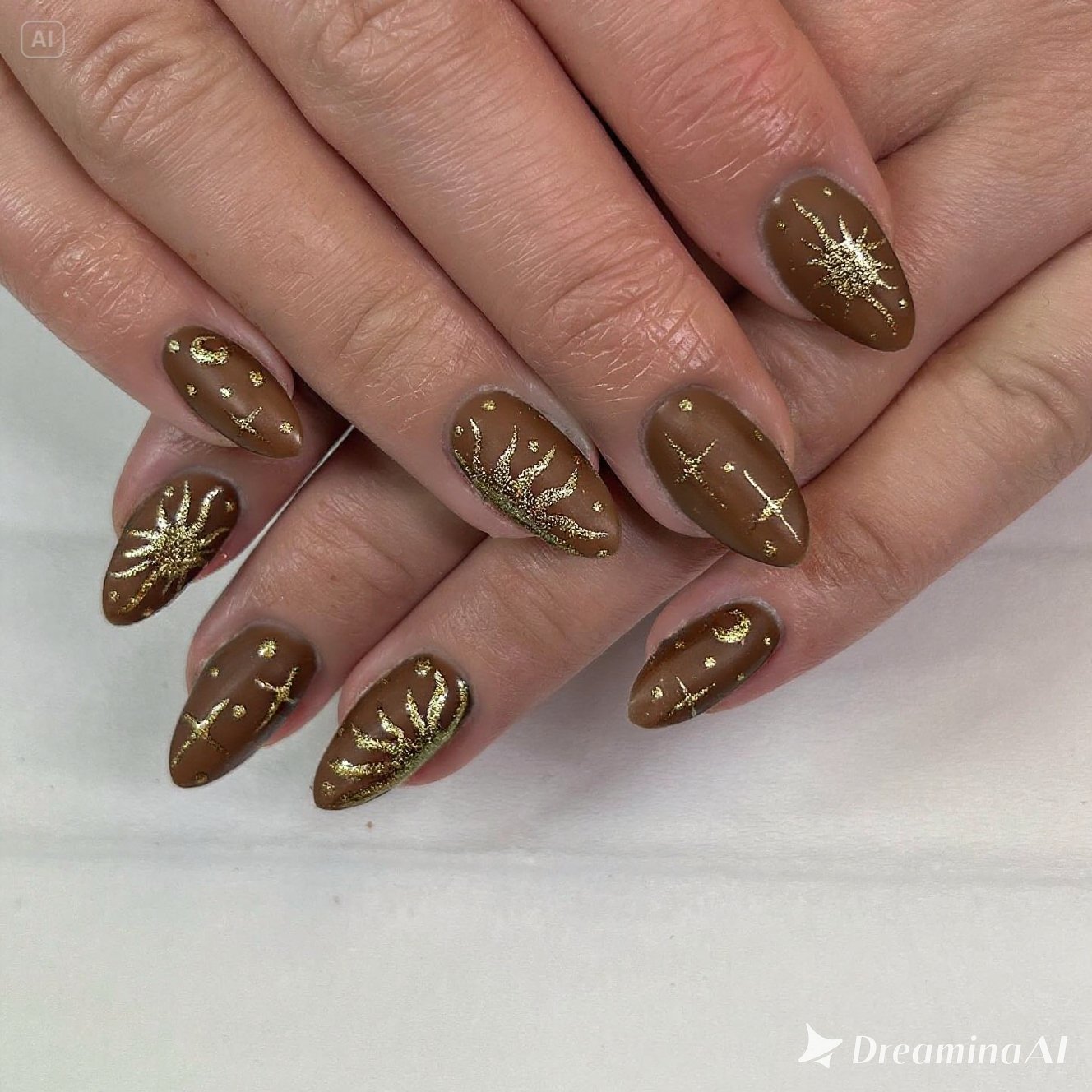 Celestial Bronze Nails
