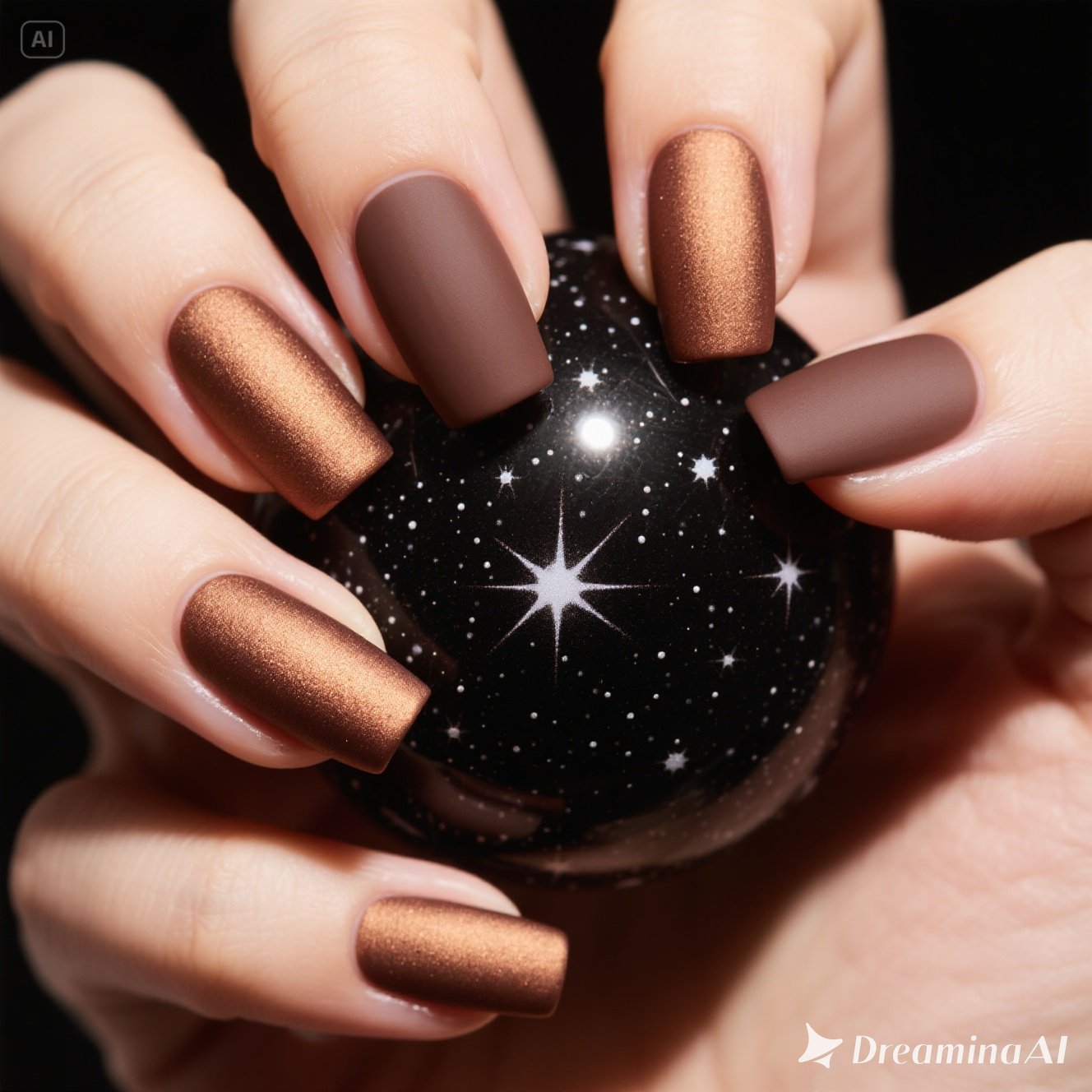 Celestial Bronze Nails