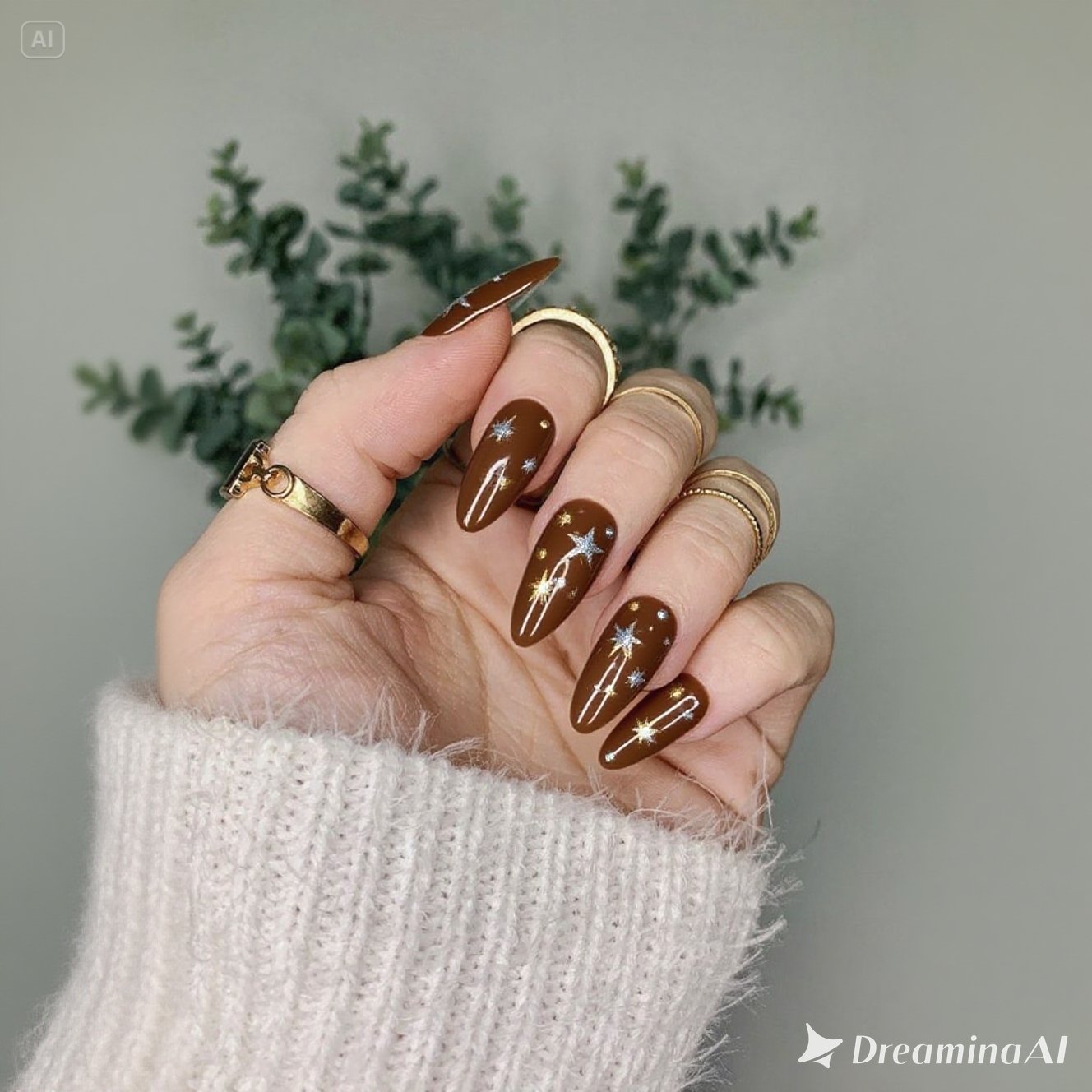 Celestial Bronze Nails