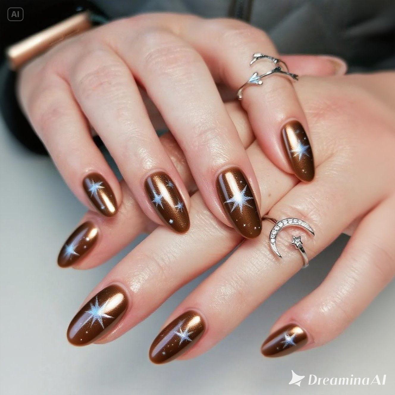 Celestial Bronze Nails