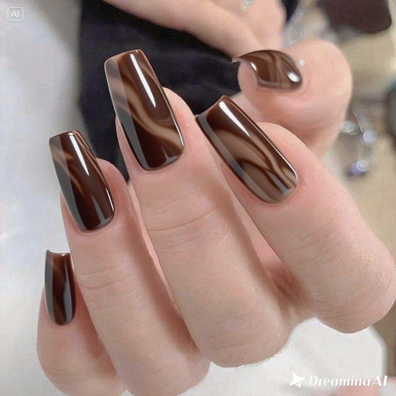 Cocoa Aura Nails