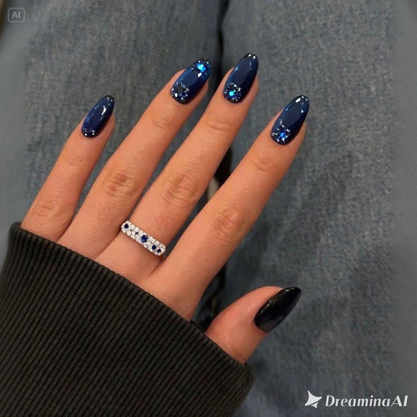 September Birthstone Nail