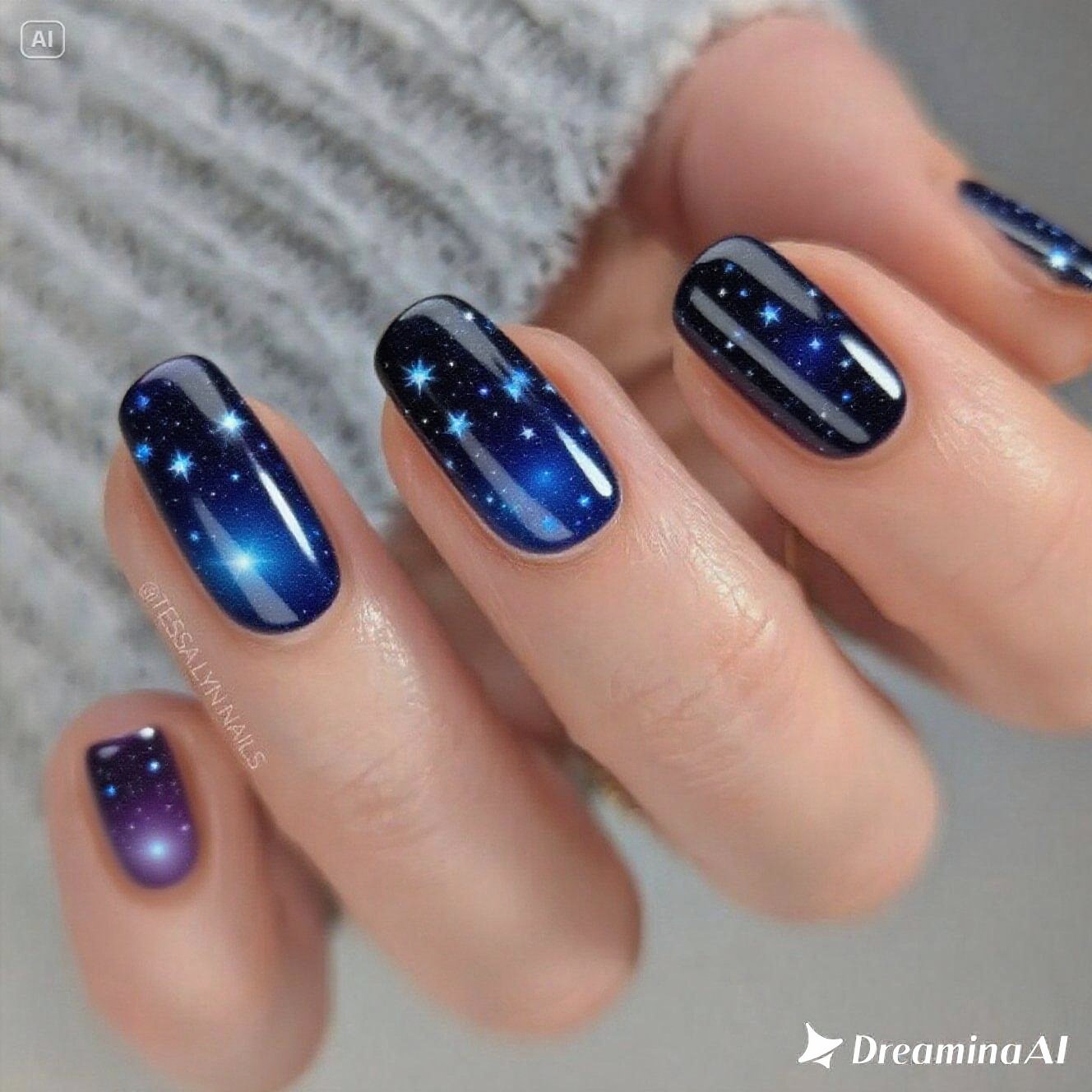 September Birthstone Nail