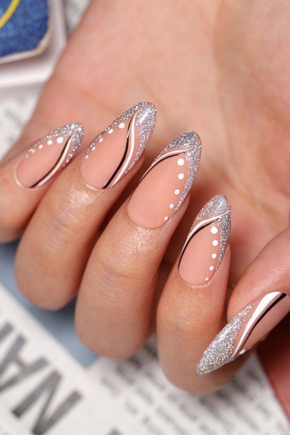 Chrome French Nails