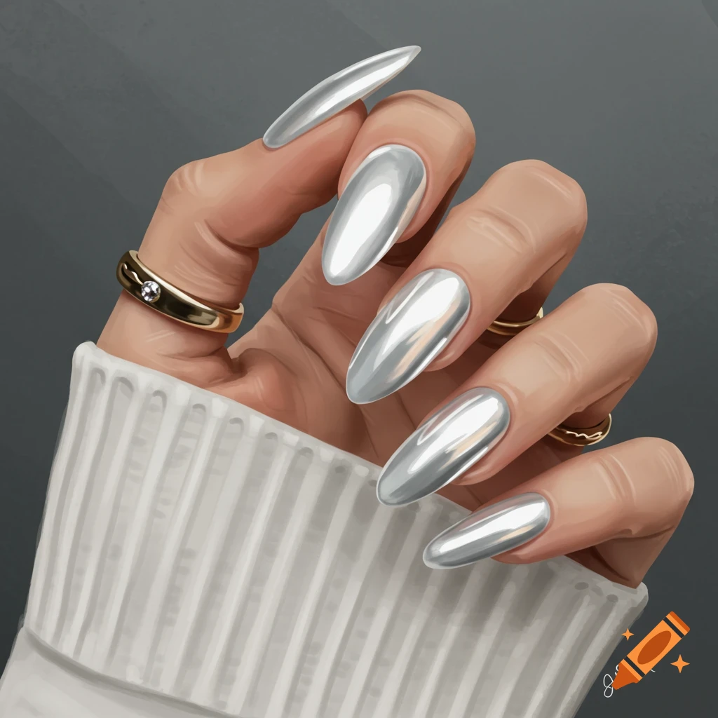 Velvet and Cat Eye Nails