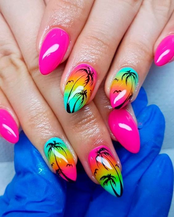 Beachy Waves Nails