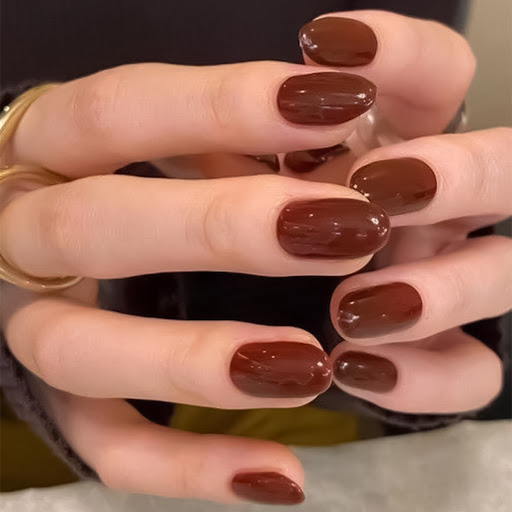Vampy dark shades nails