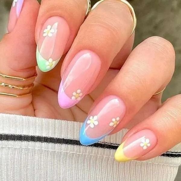 Floral Birthday Nails