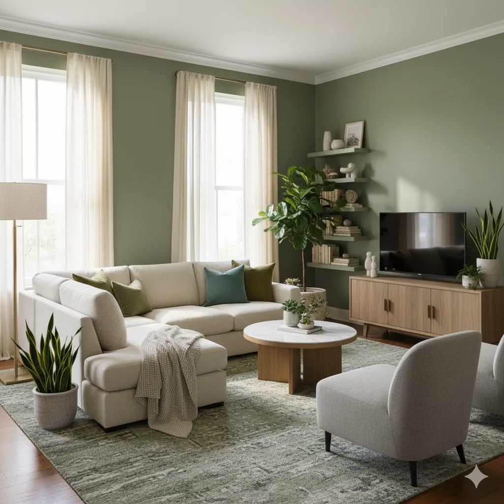 Green Living Room