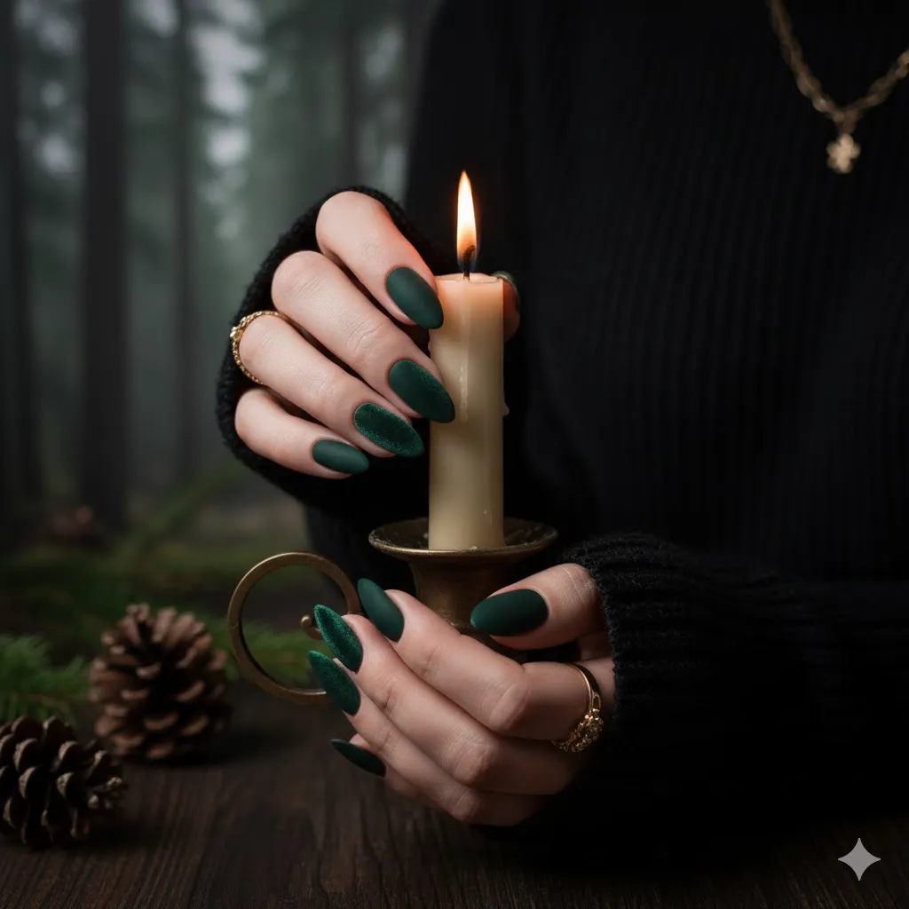 Earthy & Moody Tones Nails