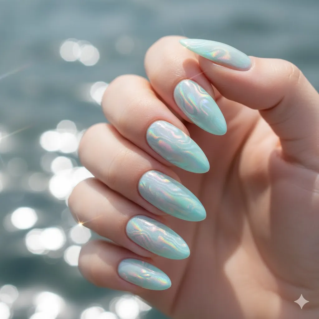 Aquarius Season Nail