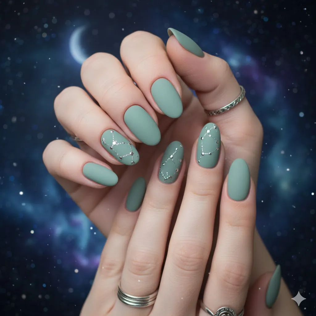 Aquarius Season Nail