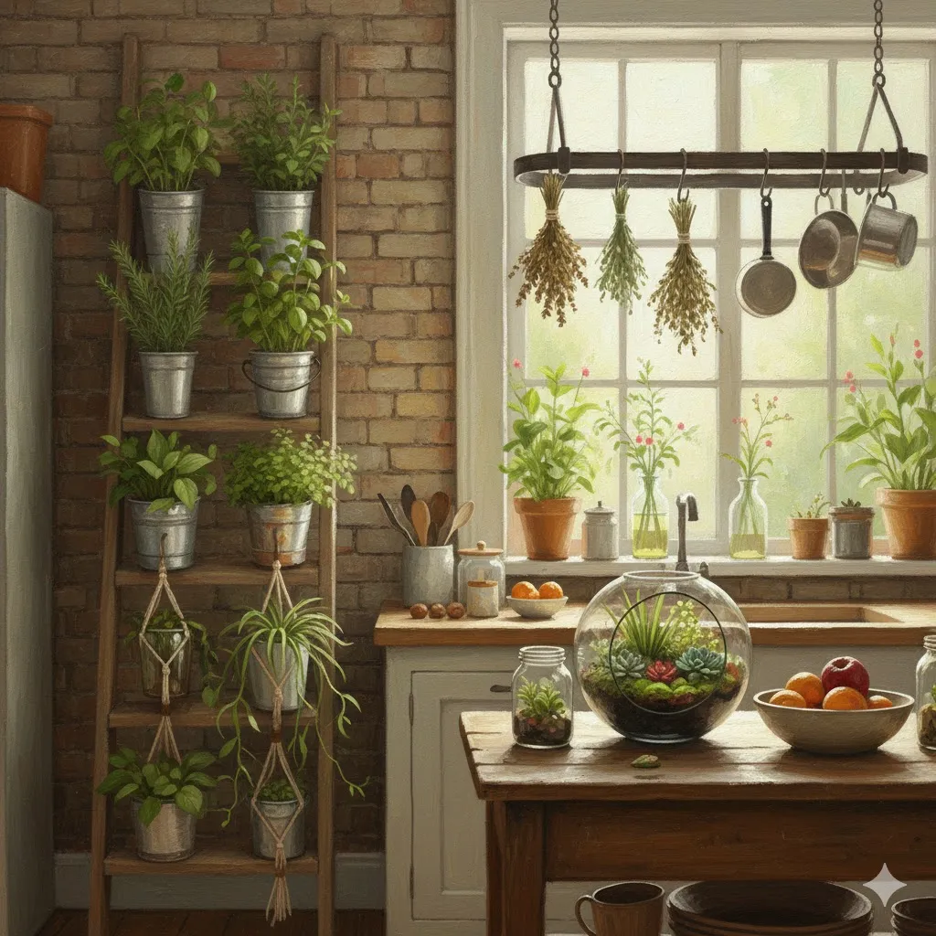 Add Potted Plants or Herbs