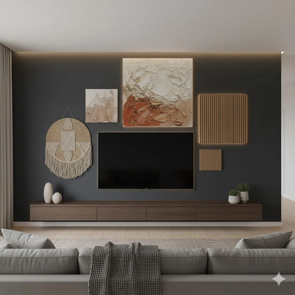 Add Wall Art with Texture