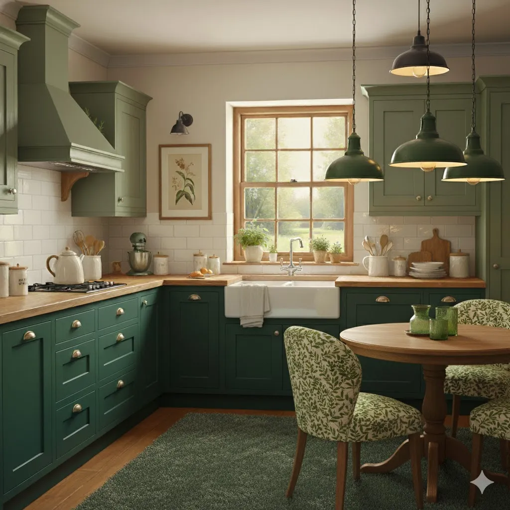 Add a Green Rug or Runner