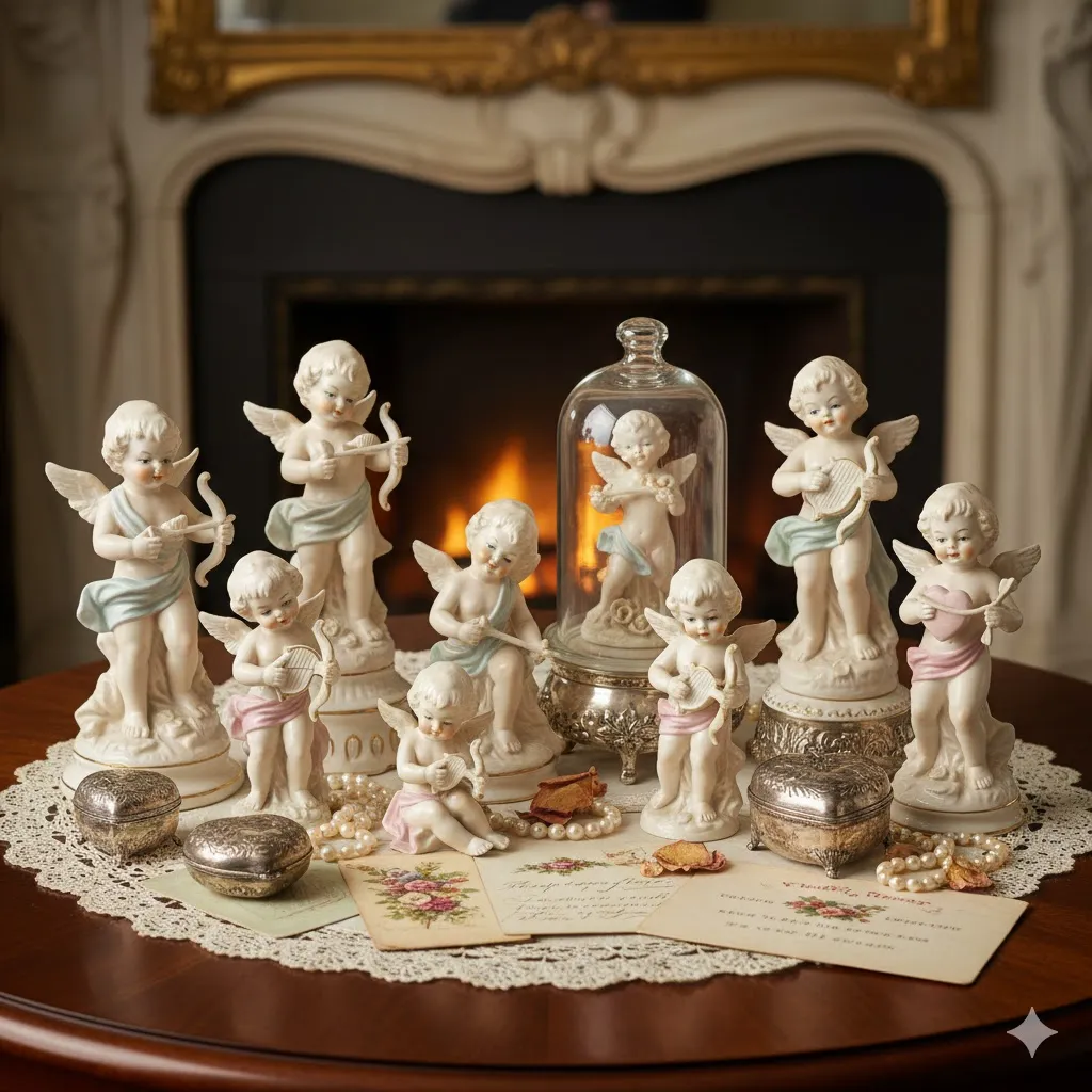 Antique Cupid Figurines