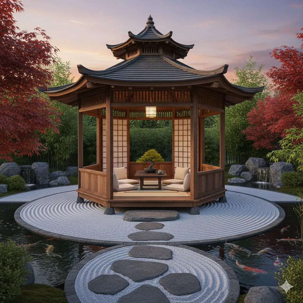 Asian-Inspired Zen Gazebo