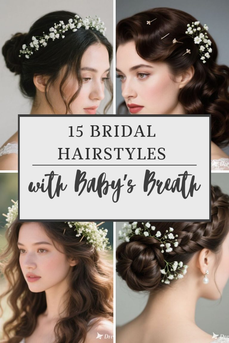 Bridal Hairstyles with Baby’s Breath