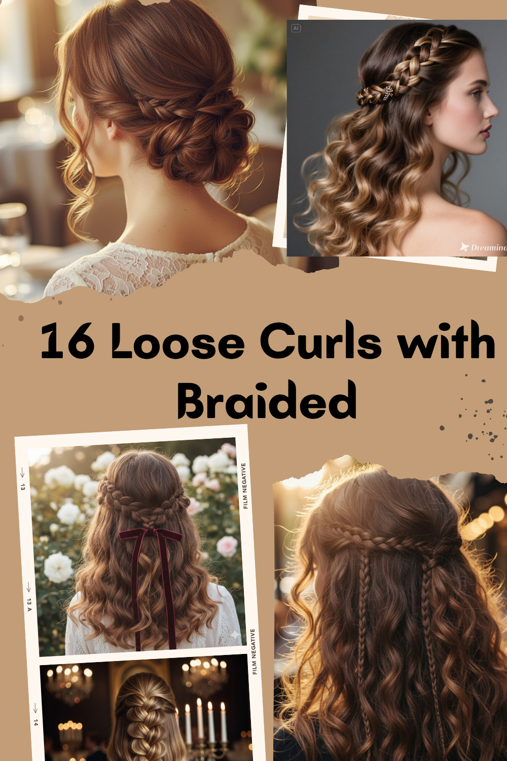 Loose Curls with Braided