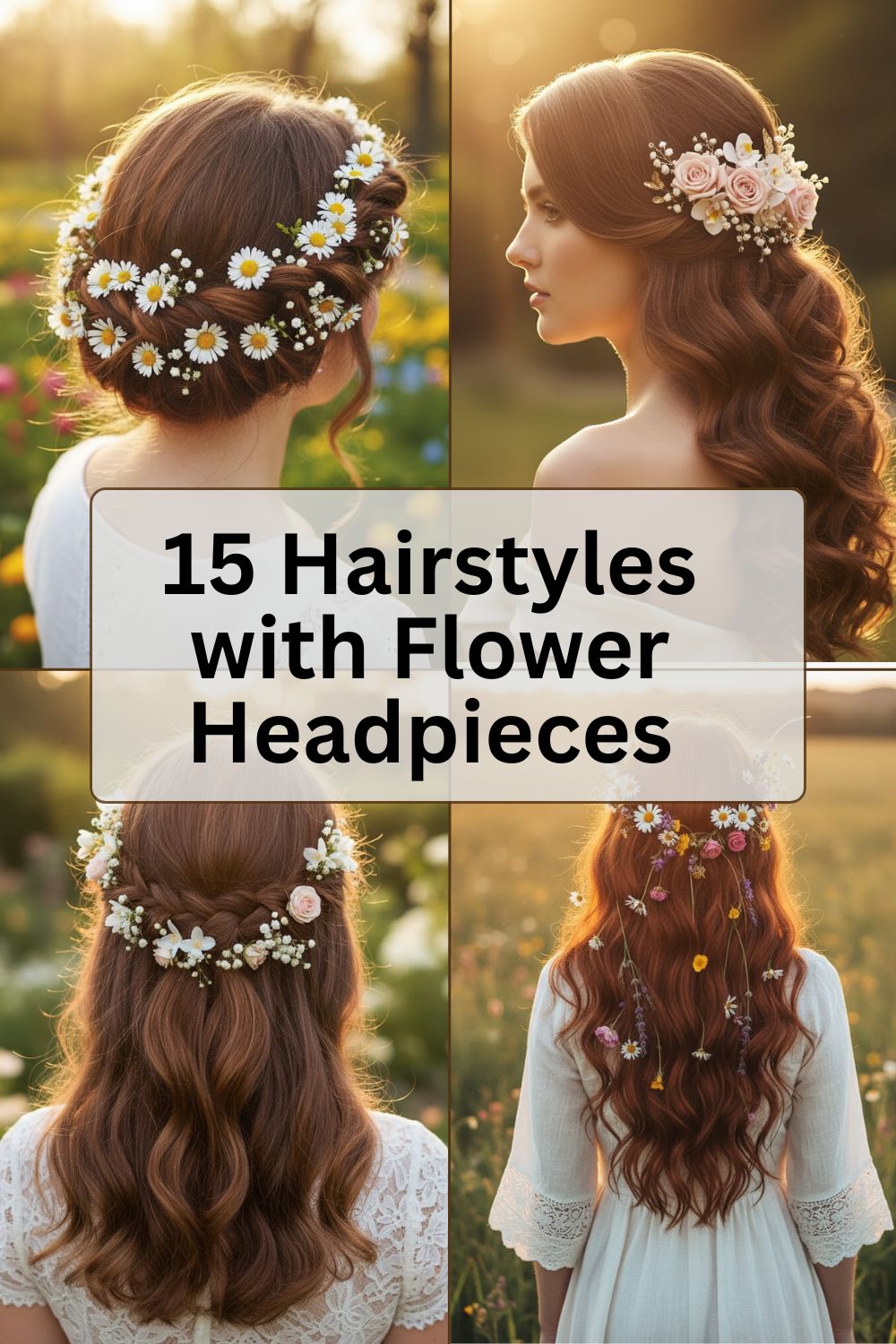 Hairstyles with Flower Headpieces