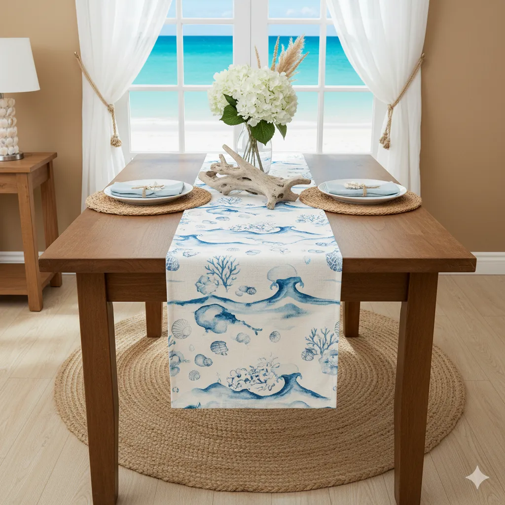 Beach-Inspired Table Runners